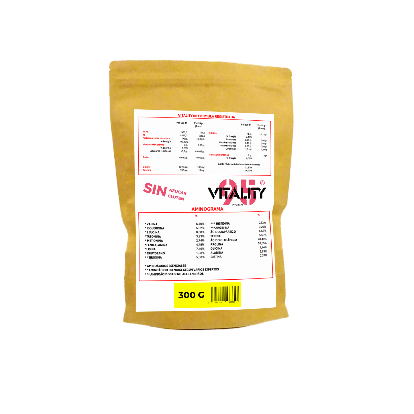 Proteína Vitality 95®️ bolsa 300 g